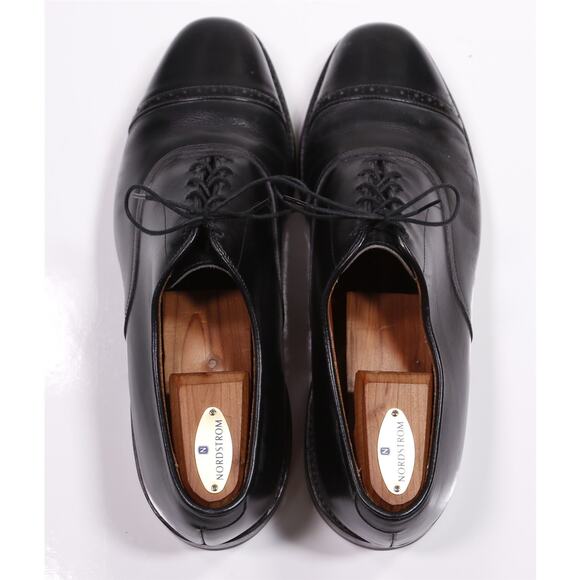 Allen Edmonds Byron Black Captoe Oxford Leather Dress Shoes Men\'s US 11.5 D main image 8